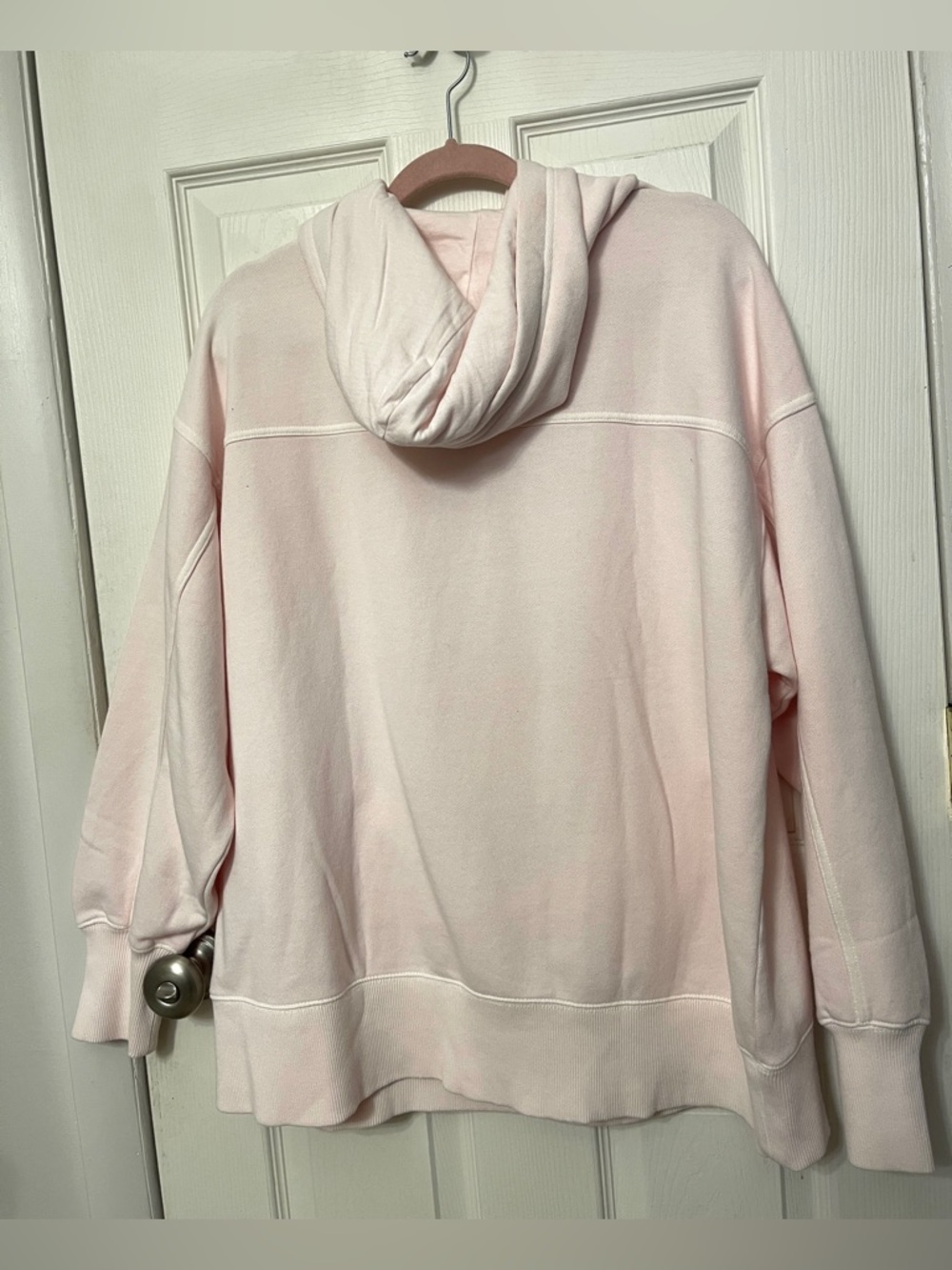 ❗️Sold❗️Aerie Oversized Travel Hoodie Pink Petal Longer Length Size M NWT - Picture 9 of 11